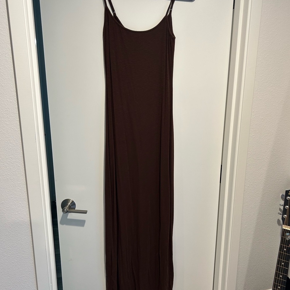Aerie Chocolate Brown Maxi Dress